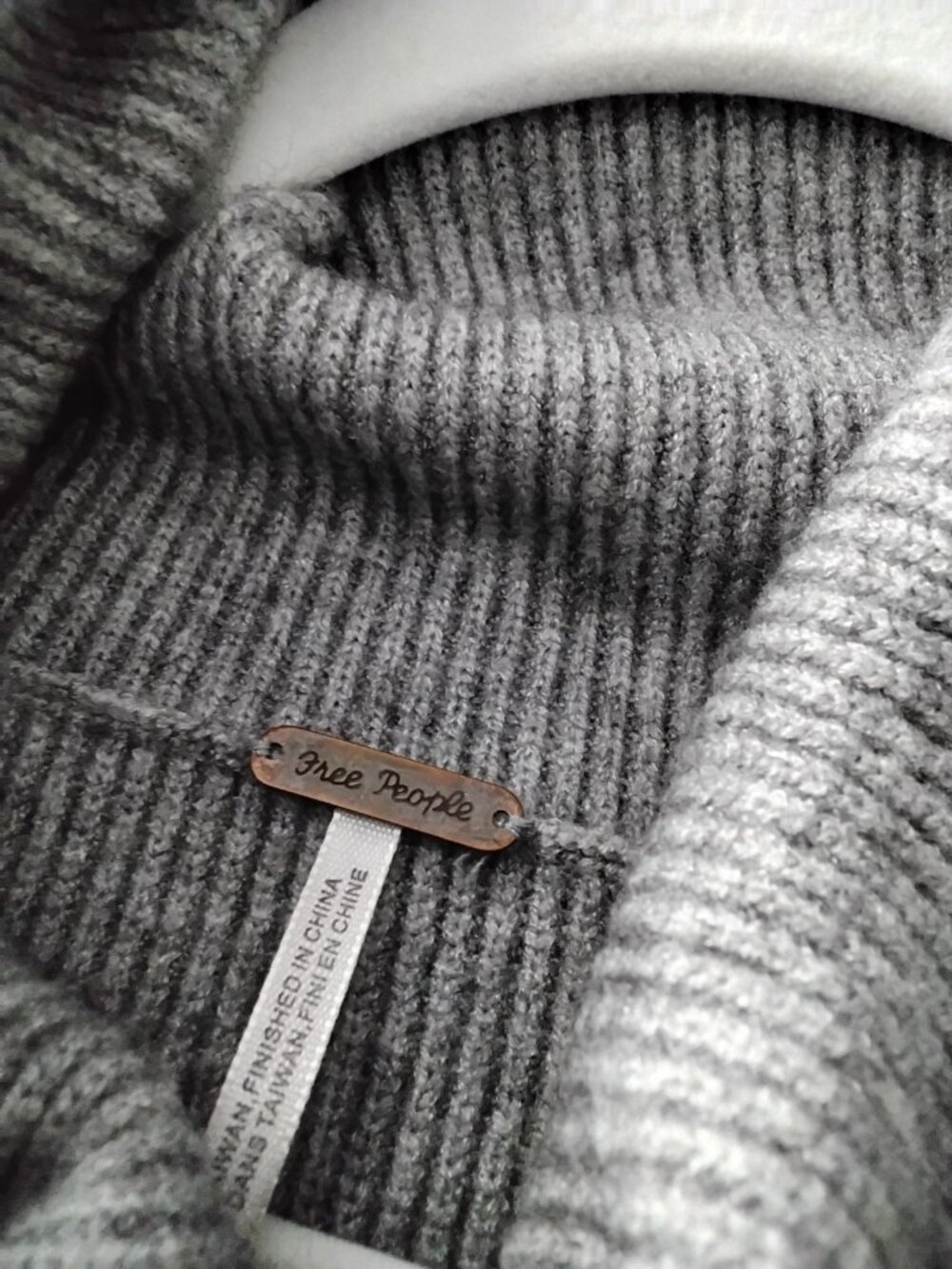 Free people grey sweater large